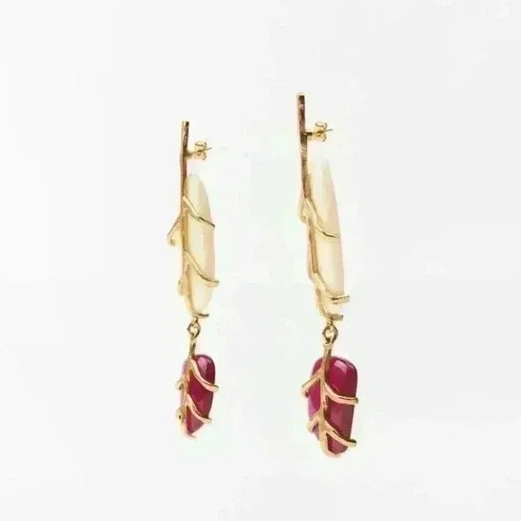 Zara Rhinestone Dangling Earrings - Picture 3 of 4